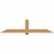 Ekena Millwork Eugene Smooth Timber Gable Bracket, Western Red Cedar, 84"W x 21"H x 3 1/2"D x 5 1/2"F, 6/12 Pitch GBW084X21X0406EUG00SWR - alternate 1